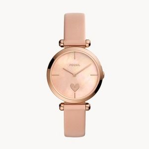 🌼 NWT Fossil blush leather watch